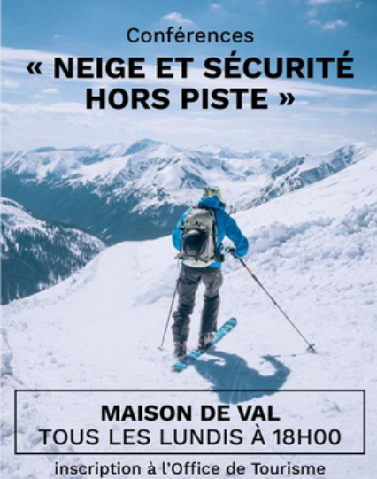 Conférences “neige et sécurité hors piste”