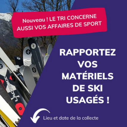 Bring back your used ski equipment!