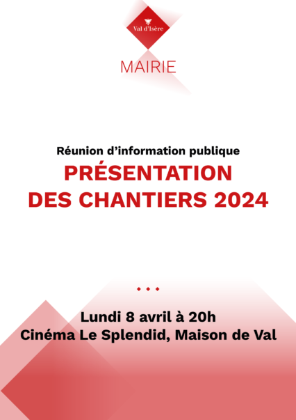 Réunion d’information publique : présentation des chantiers 2024