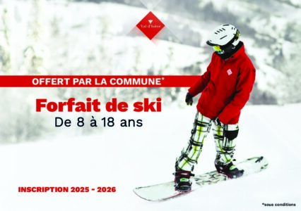 Lancement des inscriptions pour les forfaits de ski enfants !