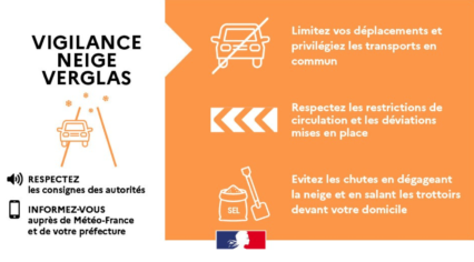 Vigilance orange – neige-verglas et vigilance jaune – avalanche