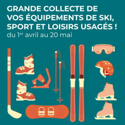 Collecte des équipements de sport et de loisirs d’hiver usagés – à partir du 1er avril