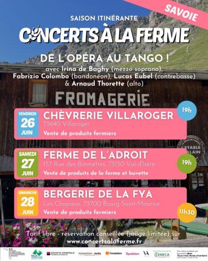 Les Concerts à la ferme reviennent en Haute Tarentaise !