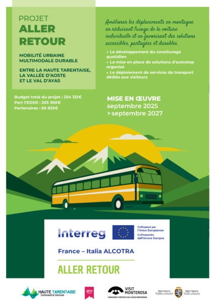 ALLER-RETOUR : la mobilité de demain se construit entre la Haute-Tarentaise et le Val d’Ayas !